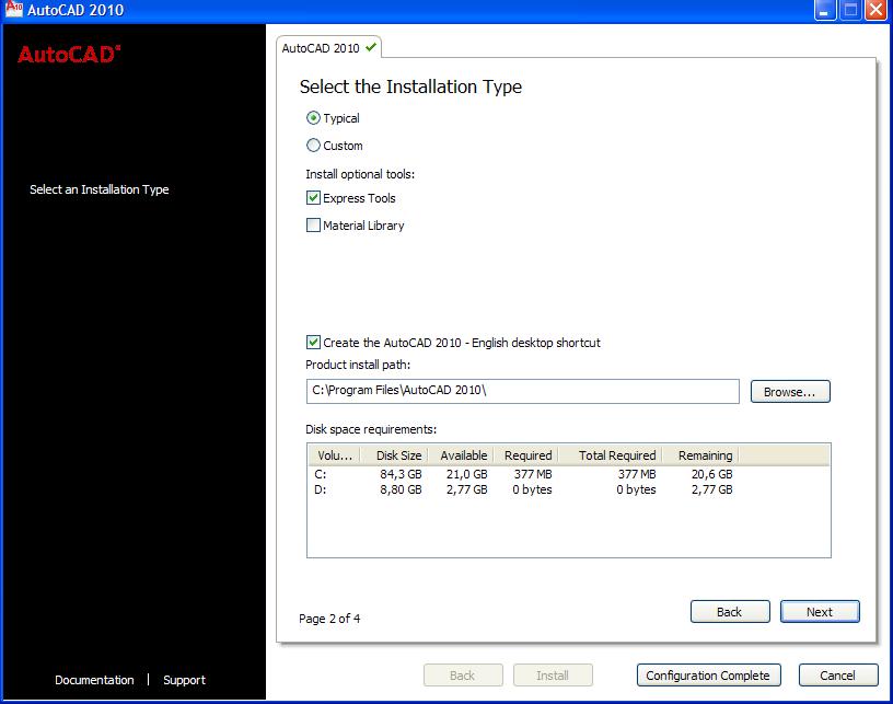 product key and serial number for autocad 2010